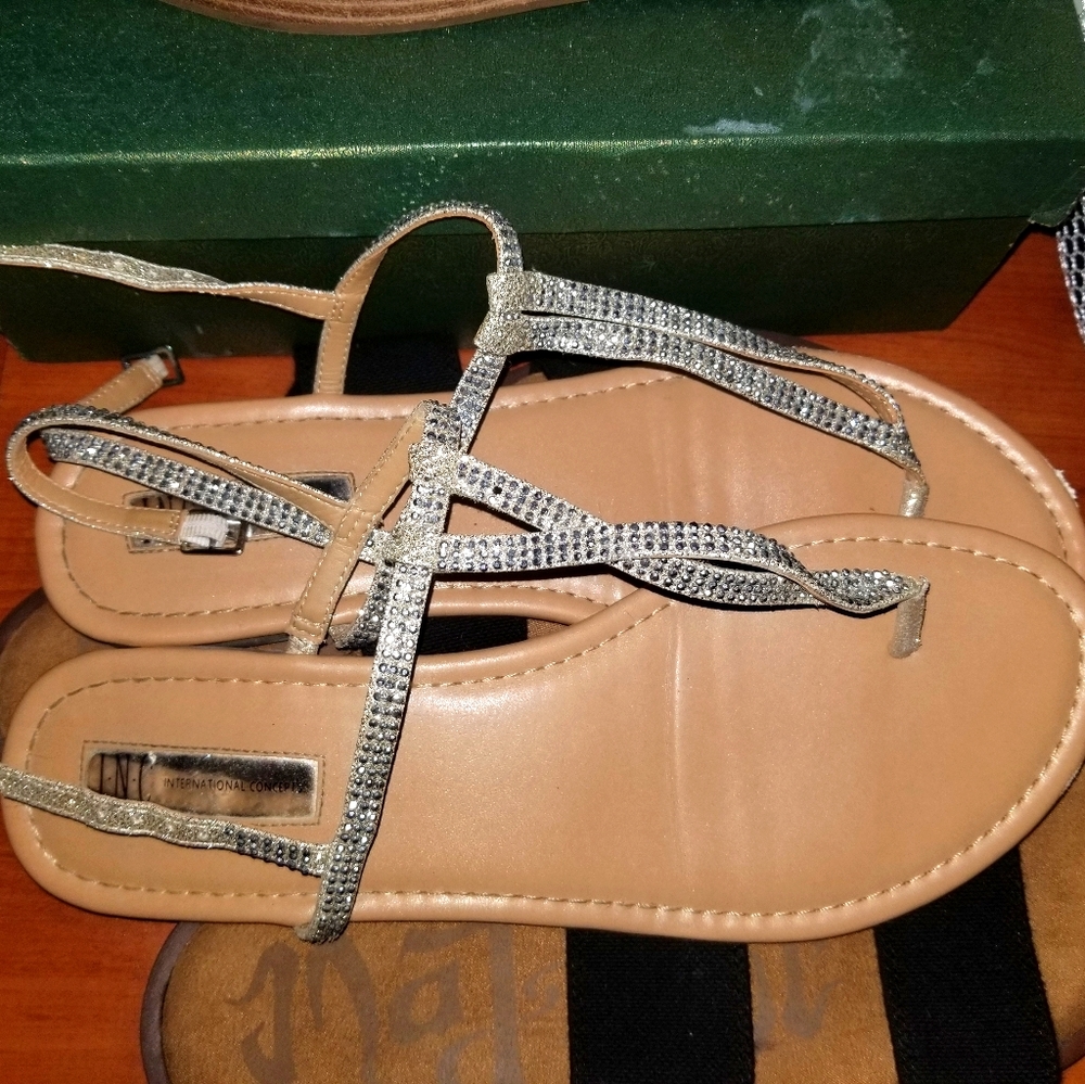 Crystalized Thong Sandals